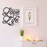 Where There is Love There is Life Love Wall Decor VWAQ