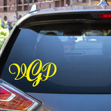 Personalized Name Decal Monogram Car Window Decal VWAQ - CVD2
