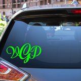 Personalized Name Decal Monogram Car Window Decal VWAQ - CVD2