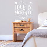 Love is Worth It Wall Love Wall Decal VWAQ