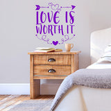 Love is Worth It Wall Love Wall Decal VWAQ