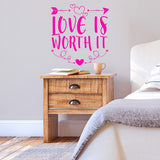 Love is Worth It Wall Love Wall Decal VWAQ