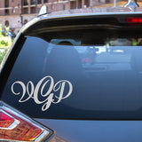 Personalized Name Decal Monogram Car Window Decal VWAQ - CVD2