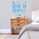 Love is Worth It Wall Love Wall Decal VWAQ