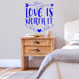 Love is Worth It Wall Love Wall Decal VWAQ