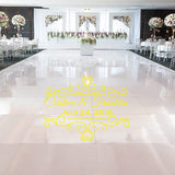 Dance Floor Personalized Wedding Decals VWAQ - CS80