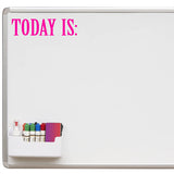 VWAQ Today is Whiteboard Decal Teachers Classroom Vinyl Sticker for Dry Erase Board or Walls