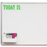 VWAQ Today is Whiteboard Decal Teachers Classroom Vinyl Sticker for Dry Erase Board or Walls