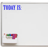 VWAQ Today is Whiteboard Decal Teachers Classroom Vinyl Sticker for Dry Erase Board or Walls