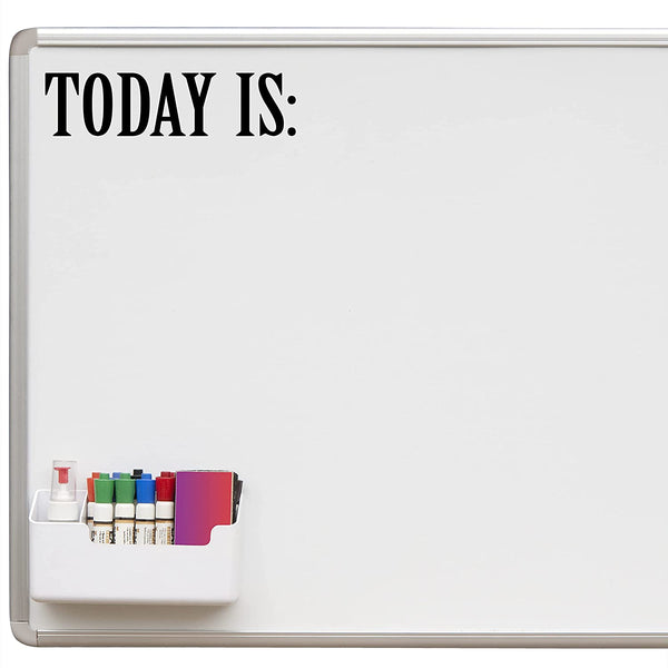 VWAQ Today is Whiteboard Decal Teachers Classroom Vinyl Sticker for Dry Erase Board or Walls 