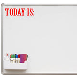 VWAQ Today is Whiteboard Decal Teachers Classroom Vinyl Sticker for Dry Erase Board or Walls