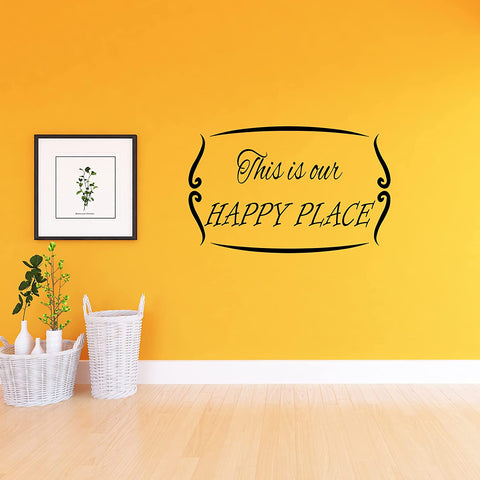 VWAQ This is Our Happy Place Wall Decal Romantic Wall Decor 