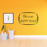 This is Our Happy Place Wall Decal Romantic Wall Decor VWAQ