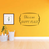 This is Our Happy Place Wall Decal Romantic Wall Decor VWAQ