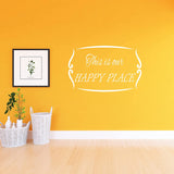 This is Our Happy Place Wall Decal Romantic Wall Decor VWAQ