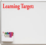 Learning Target Whiteboard Decal Vinyl Wall Decals VWAQ