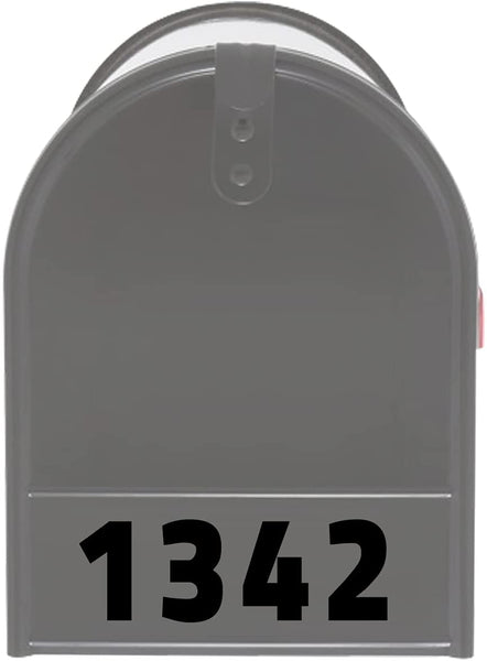 VWAQ Custom Mailbox Front Decal - Address Numbers Mailbox Door Personalized - MFD1 