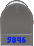 Mailbox Decals - Custom Address Numbers Vinyl Sticker Mailbox Face VWAQ - MFD3