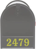 Personalized Mailbox Decals - Address Numbers Vinyl Sticker Mailbox Front Custom VWAQ - MFD2