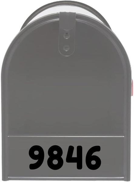 VWAQ Mailbox Front Door Decal Custom - Address Numbers Vinyl Sticker Mailbox Face - MFD3 