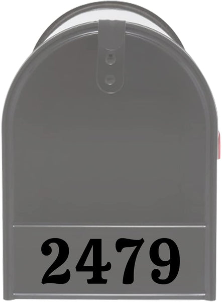 VWAQ Personalized Mailbox Door Decal - Address Numbers Vinyl Sticker Mailbox Front Custom - MFD2 