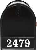 Personalized Mailbox Decals - Address Numbers Vinyl Sticker Mailbox Front Custom VWAQ - MFD2