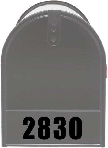 VWAQ Custom Mailbox Front Door Decal - Personalized Address Numbers Vinyl Sticker Mailbox Face - MFD4 