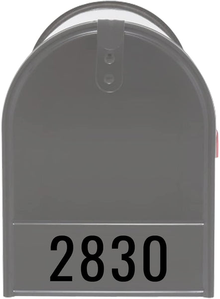 VWAQ Personalized Address Mailbox Front Decal - Custom Numbers Vinyl Sticker Mailbox Face - MFD5 