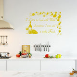 I Love to Cook with Wine Vinyl Wall Decals VWAQ