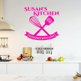 name wall art kitchen