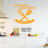 custom name kitchen decals