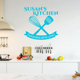 custom name decals for kitchen