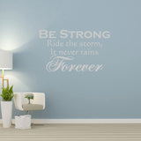 Be Strong Ride The Strom Inspirational Wall Decal Motivational Home Decor VWAQ