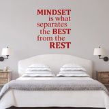 Mindset is What Separates The Best from The Rest - Motivational Quotes Wall Decal VWAQ