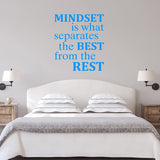 Mindset is What Separates The Best from The Rest - Motivational Quotes Wall Decal VWAQ