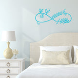 While There's Life There's Hope Wall Decal - Inspirational Life Quotes Wall Decor VWAQ