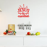 Jesus is Essential, Christian Vinyl Wall Art Decal Quote Home Decor VWAQ