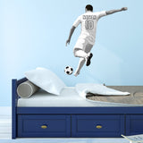 Custom Soccer Player Boy Wall Decal - Personalized Name Sports Sticker Decor VWAQ - HOL57
