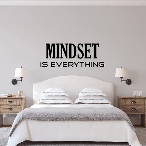 VWAQ Mindset is Everything Inspirational Wall Decal Motivational Quote 