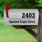 Mailbox Numbers Street Address Personalized Pair of Vinyl Decal Custom Stickers VWAQ - CMB30
