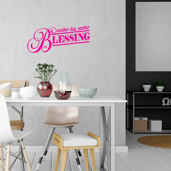Another Day Another Blessing Wall Decal Inspirational Christian Quotes VWAQ