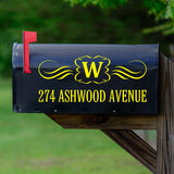 Custom Mailbox Address Stickers - Set of 2 Street Address Decals Personalized VWAQ - CMB31