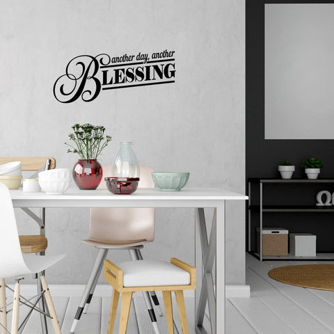 VWAQ Another Day Another Blessing Wall Decal Inspirational Christian Quotes 