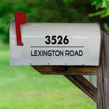 Mailbox Address Custom Vinyl Decals - Set of 2 Street Address Sticker VWAQ - CMB32