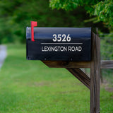 Mailbox Address Custom Vinyl Decals - Set of 2 Street Address Sticker VWAQ - CMB32