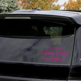 Are You Following Jesus This Close? Funny Window Decal Car Stickers VWAQ