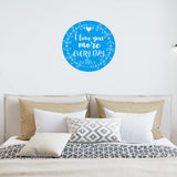 I Love You More Every Day Wall Decal Love Wall Art Decor Sticker Inspirational Wall Quote for Bedroom