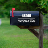 Mailbox Numbers Street Address Vinyl Decal Set of Personalized Mailbox Decals Yard Sign Address and Street Name Custom Outdoor Stickers VWAQ - CMB34