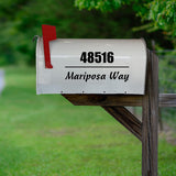 Mailbox Numbers Street Address Vinyl Decal Set of Personalized Mailbox Decals Yard Sign Address and Street Name Custom Outdoor Stickers VWAQ - CMB34