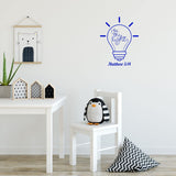 Be The Light Wall Decal Inspirational Christian Quote Motivational Uplifing Wall Sticker VWAQ